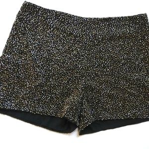 CUBUS Black Beaded Shorts Embellised Sequin Shorts